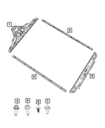 68718752AA - Frame, Bumper and Fascia: Rub Rail Assy, Right for Mopar Image
