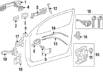 69040AK010 - Body: Lock Assembly for Toyota: Grand Highlander, Tacoma Image