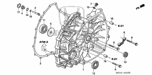 Flywheel Case for 2006 Honda Civic #0
