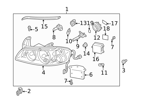 Bulbs - Chassis for 2003 Nissan Maxima #1