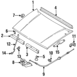 8970981000 - : Release Handle for Honda: Passport Image