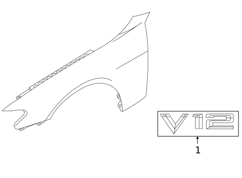 Exterior Trim - Fender for 2003 BMW 760Li #0