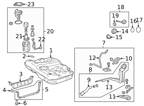 Senders for 2016 Toyota Avalon #0