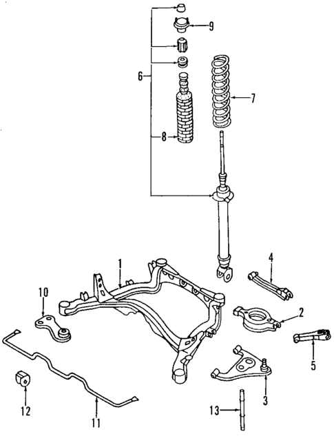 Rear Suspension for 1993 Nissan 300ZX #1