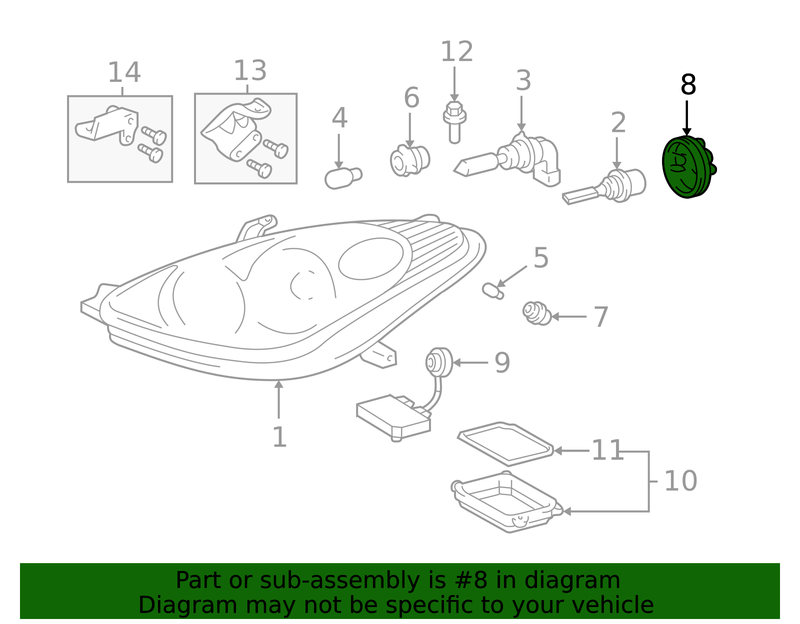 90075-66003 - High-Quality Headlight Bulb Cap for 2000-2004 Lexus ...