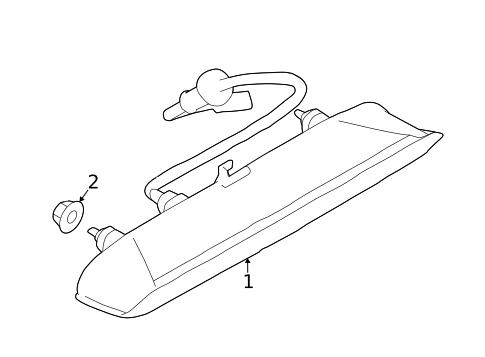 High Mounted Stop Lamp for 2021 Subaru Crosstrek #0