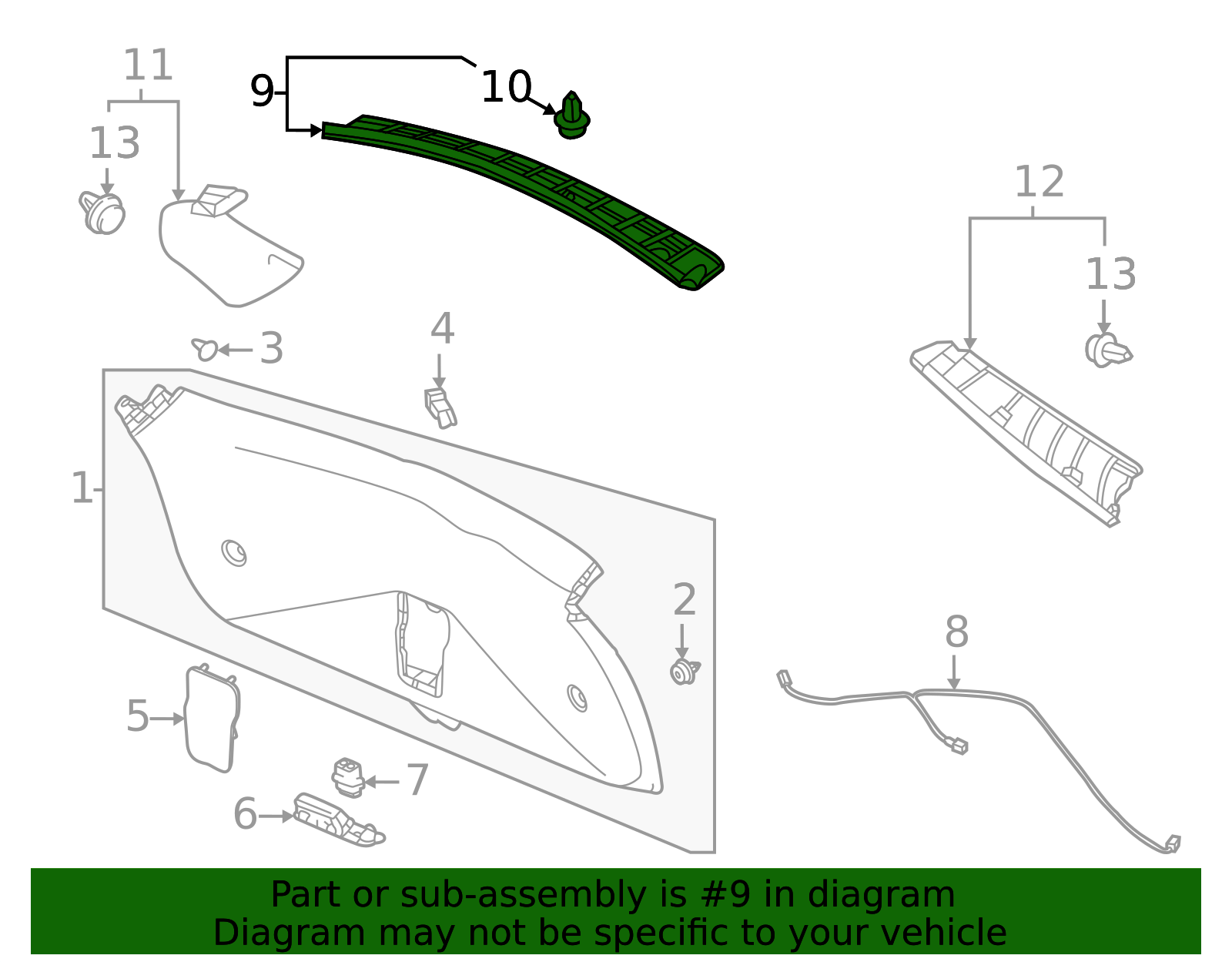 2022-2026 Acura MDX Lift-Gate Trim 84443-TYA-A01ZA | Speedy Acura Parts