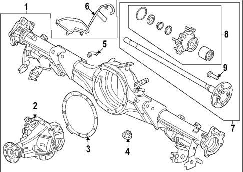 Axle Housing for 2025 Ford Ranger #0