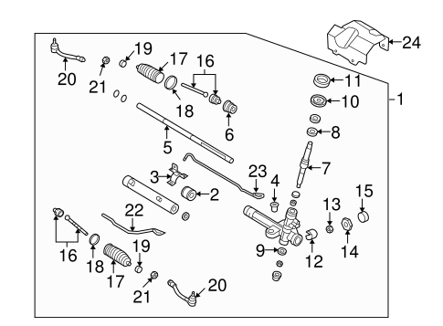 Steering Gear & Linkage for 2007 Kia Rio | OEM Parts Online
