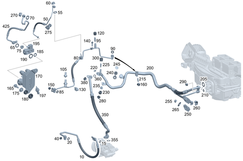Refrigerant Line Routing for 2024 Mercedes-Benz GLA35 AMG #0