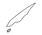 82420G9011 - : 2024 Genesis G70 - Door Glass for Genesis: G70 Image