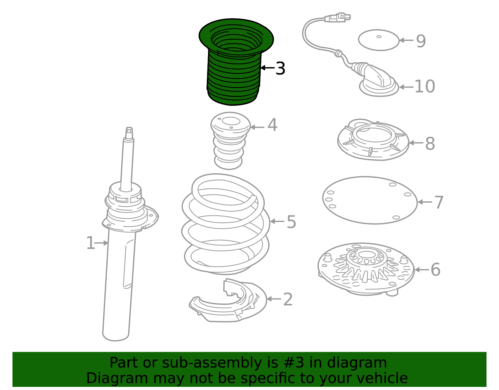 31316860787 - 2016-2024 BMW Protect Tube (31-31-6-860-787) | BMW
