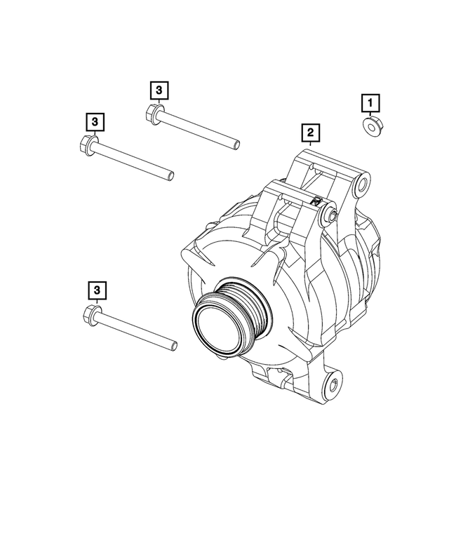 6502720 - Electrical: Hex Flange Lock Nut for Chrysler: 300, 300M, Concorde, Sebring | Dodge: Challenger, Charger, Intrepid, Journey, Magnum, Nitro, Ram 3500, Stratus, Viper | Jeep: Grand Cherokee, Liberty | Ram: 2500, 3500 | SRT: Viper Image