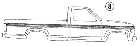 Stripe Tape for 1991 Ford Ranger #2