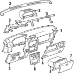 554012223013 - Body: Crash Pad for Toyota: Cressida Image