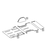 68010595AA - : Floor Mat, Rear for Dodge: Sprinter 2500, Sprinter 3500 Image