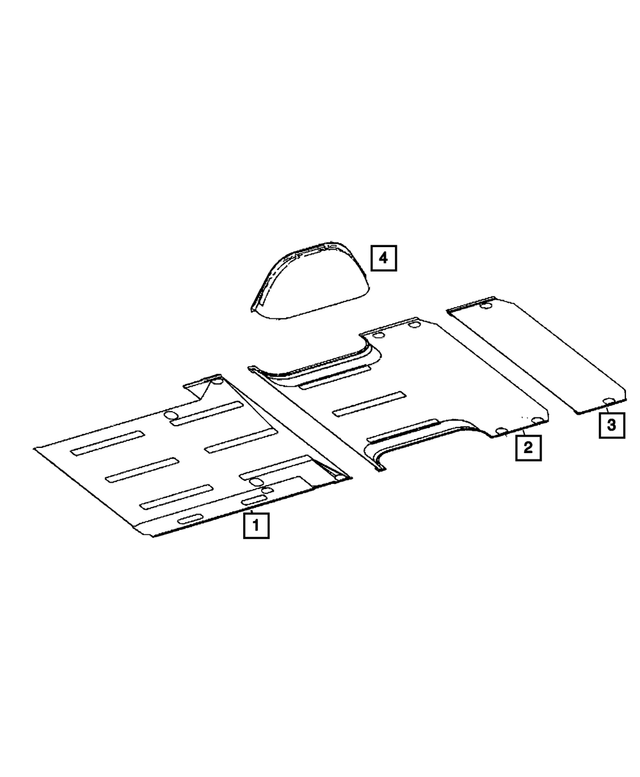 68010594AA - : Floor Mat, Rear for Mopar Image
