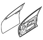 801019JA0A - : Door Shell for Nissan: NV1500, NV2500, NV3500 Image