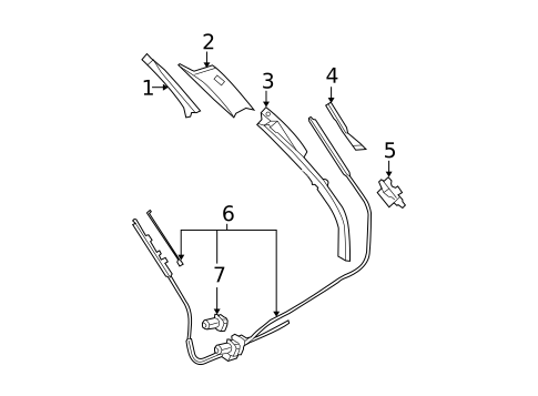 Interior Trim - Quarter Panels for 2008 BMW 535xi #0