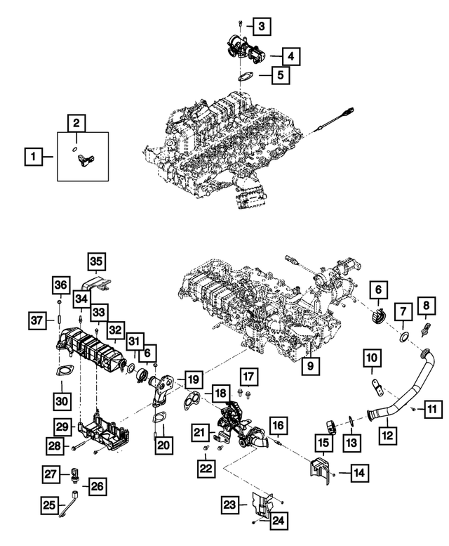 R8442472AA - : Egr Valve Kit, Remanufactured for Mopar Image