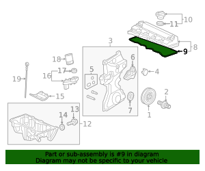 2006-2022 Honda Gasket 12341-RNA-A01 | OEM Parts Online