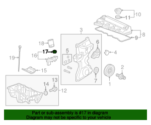 Genuine Honda Oil Filter Housing Adapter Gasket Set – 15825-P8A-A01 & 36172-P8A-A01 (2 Pieces)