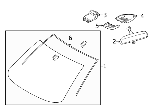Glass - Windshield for 2016 Scion iA #0