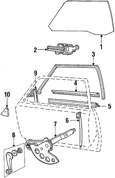 Front Door for 1986 Ford LTD #0