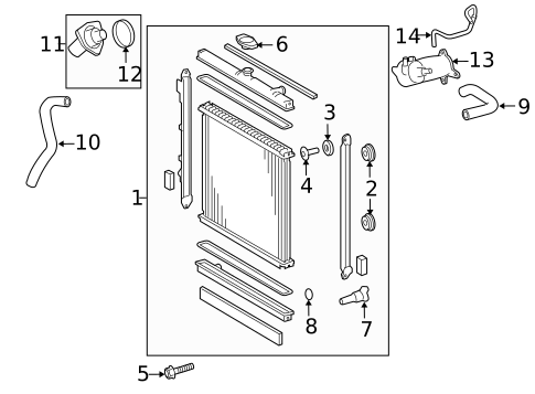Radiators, Coolers & Related Components for 2010 Lexus LX570 #0