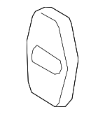 694150E010 - Body: Striker Cover for Lexus: CT200h, ES250, ES300, ES300h, ES330, ES350, GS300, GS350, GS430, GS450h, GS460, GX470, HS250h, IS F, IS250, IS350, LS430, LS460, LS600h, LX570, NX200t, NX250, NX300h, NX350, NX350h, NX450h+, RX350, RX450h, TX350, TX500h, TX550h+ Image