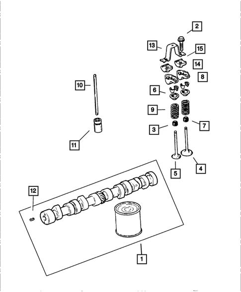 Camshafts & Valves for 2002 Jeep Wrangler #0