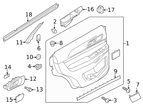 Rear Door for 2016 Ford Police Interceptor Utility #2