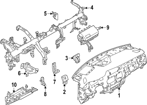 Instrument Panel for 2025 Mitsubishi Outlander #1