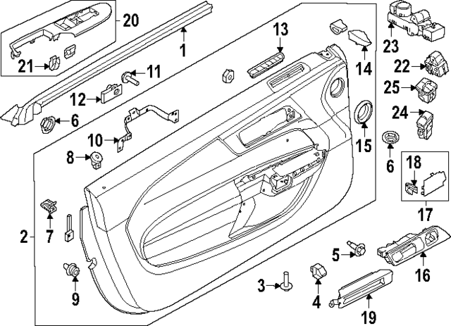 PR3Z6323942BA - : Door Trim Panel for Ford: Mustang Image