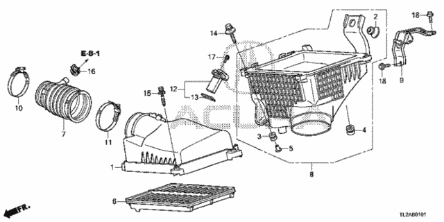 Air Cleaner (V6) for 2014 Acura TSX #0