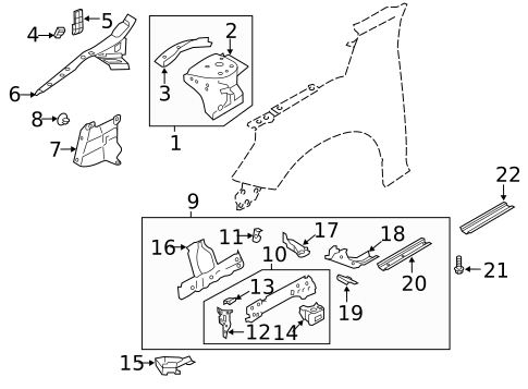 Structural Components & Rails for 2021 Nissan Altima #0