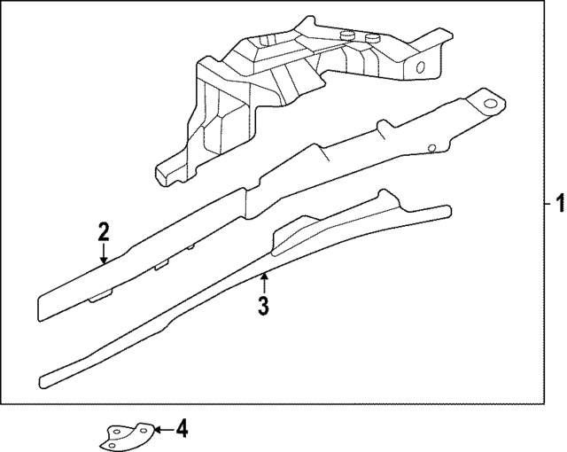 9J1805139AY - Body: Apron Assembly for Audi Image