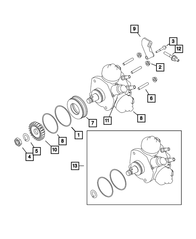 68444373AA - Fuel and Accelerator Pedal: O Ring for Mopar Image