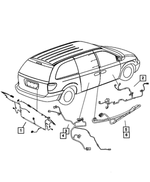 4868637AC - Electrical: Liftgate Wiring for Chrysler: Town &amp; Country | Dodge: Caravan, Grand Caravan Image