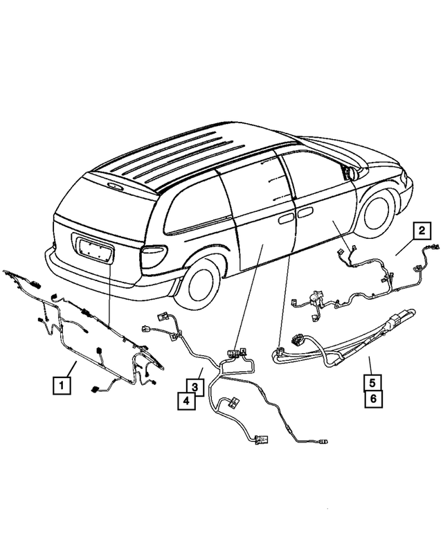 4868637AC - Electrical: Liftgate Wiring for Mopar Image