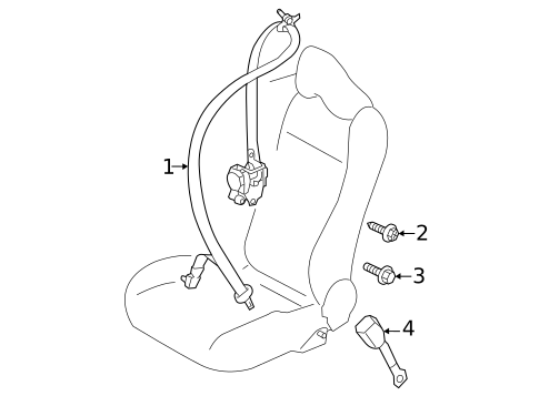 Front Seat Belts for 2024 Subaru BRZ #0