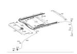 2127801800 - Sliding Sunroof: Sliding Sunroof Frame for Mercedes-Benz Image