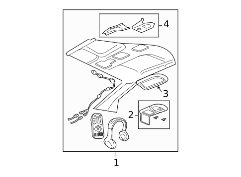 Overhead Console for 2006 Lincoln Navigator #3