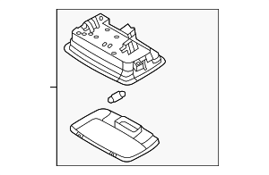 92850C5000GYT - : Dome Lamp for Kia: Sorento Image
