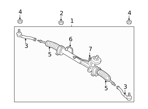 Steering Gear & Linkage for 2009 Pontiac G3 #0