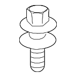 90101S3VA00 - Body: Lower Cover Bolt for Honda: Civic, Clarity, Odyssey, Pilot, Ridgeline Image