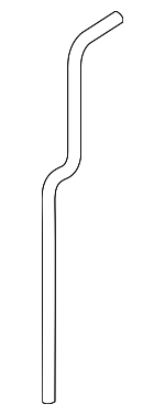 217441PA0A - Cooling System: Reservoir Hose for Nissan: NV1500, NV2500, NV3500, TITAN, TITAN XD Image