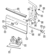 6506356AA - Doors, Door Mirrors and Related Parts: Screw for Mopar Image