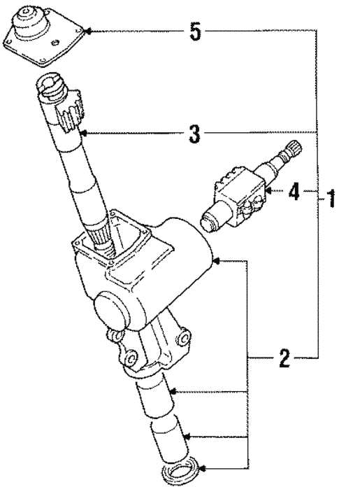 Steering Gear for 1990 Isuzu Pickup | Isuzu Parts Center