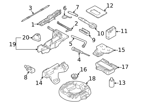 Jack & Components for 2020 Audi A5 Quattro #0